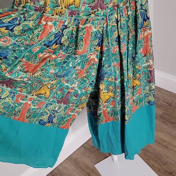 A.C. Sport Vintage Classy Top & Pull On Coulotte Pant Set ~ Sz 8 ~ Green - Picture 9 of 9